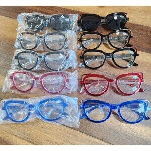 Eyekepper 10 Pk Reading Glasses Vintage Style Readers Women +1.00 W/ Sunglasses